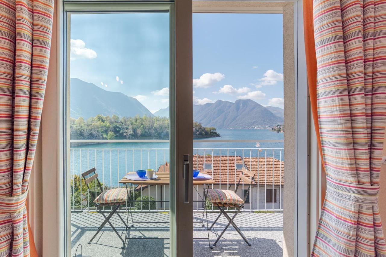 Lake Como Apartment With Balcony And Private Parking Ossuccio Bagian luar foto